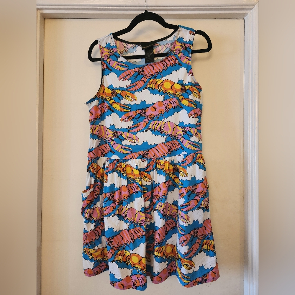 Nooworks Big Pocket Dress in Lobster Dreams print - Large